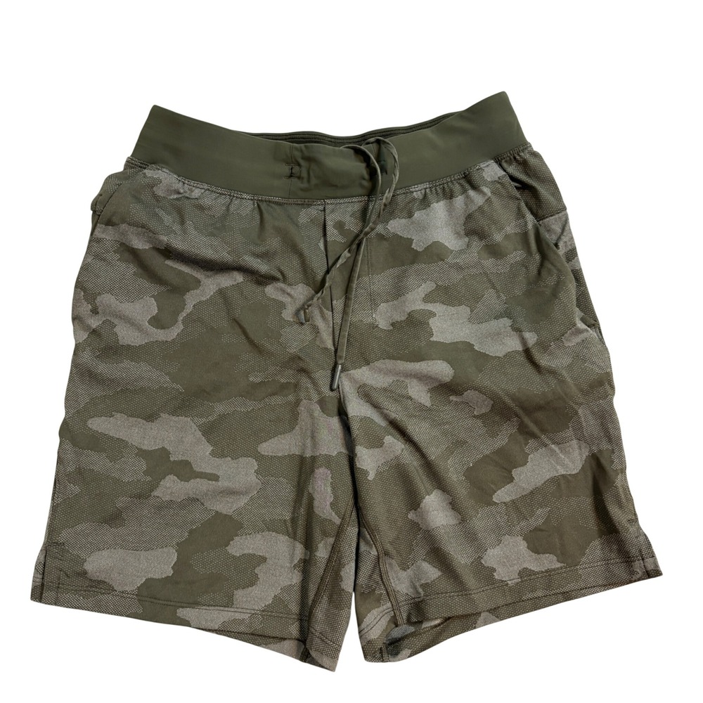 Lululemon T.H.E. Short 7" Mesh *Linerless Mens Athletic Green Camo Small